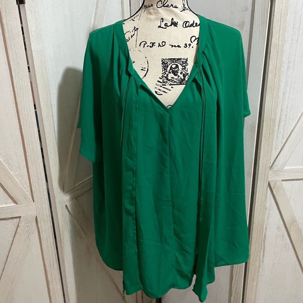 Gorgeous green blouse EUC lane bryant size 20
